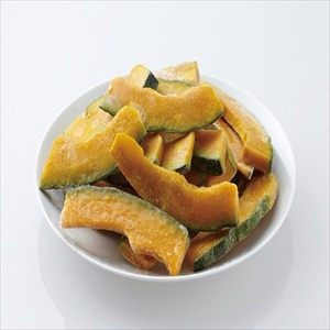 【業務用・食材】中国産カボチャ馬蹄ハーフスライス 500g