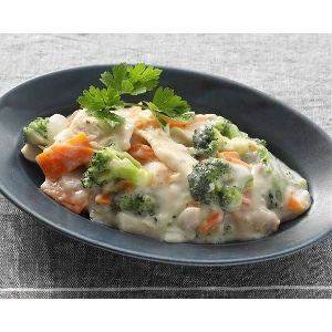 【業務用・食材】チキンと彩り野菜のクリーム煮 800g