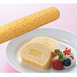【業務用・食材】フリーカットケーキ　ミルクレープロール（プレーン）　２７５ｇ