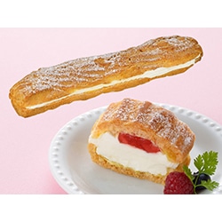 【業務用・食材】フリーカットケーキ　シュークリーム　いちご　　３３５ｇ