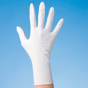 【業務用・資材】使いきり手袋ホワイトＭＫ　（粉付き）１００枚