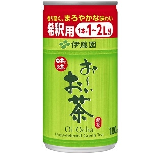 【業務用・食材】缶希釈　お〜いお茶　緑茶　　１８０ｇ