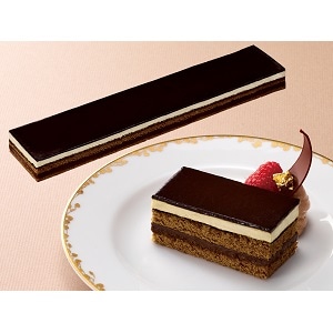【業務用・食材】フリーカットケーキ　オペラ（ベルギー産チョコレート使用）　４６０ｇ