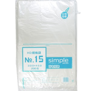ＨＤ規格袋　紐付３０×４５ｃｍ　２００枚入り