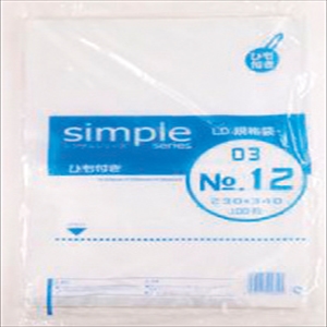 ＬＤ規格袋シンプル０３ＮＯ．１２紐付　１００枚入り