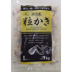 韓国産冷凍かき　Ｌ　１ｋｇ（ＮＥＴ８５０ｇ）